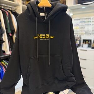 Off-White Black Hoodie - feel like an intern - New